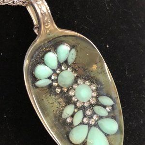 Hand Crafted Spoon/Resin Necklace